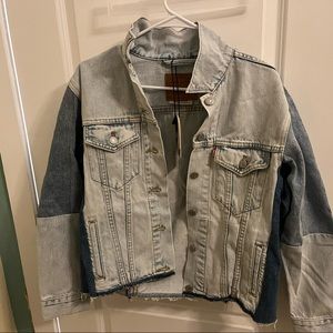 Levis denim jacket colorblock NWT
